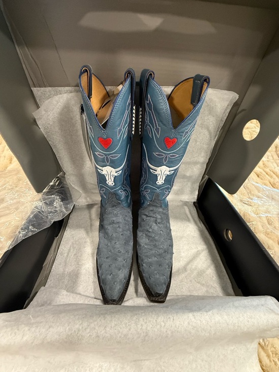 Lucchese Shoes - Lucchese Sweetheart Storm Blue 8B